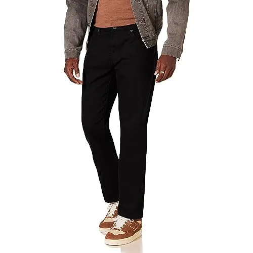 Amazon Essentials Herren Slim-Fit-Jeans in Schwarz, 34W / 32L