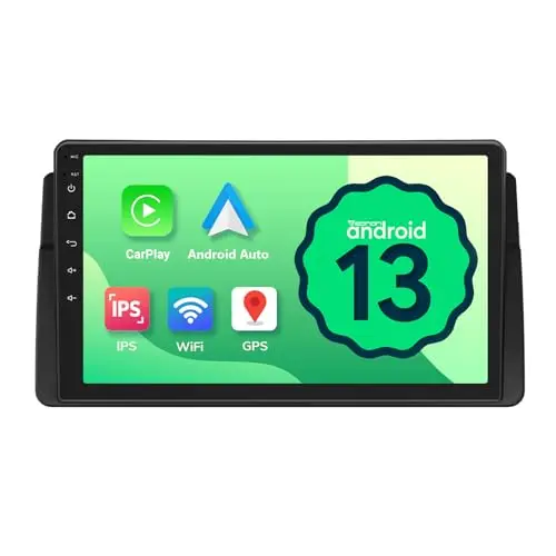 Eonon 9" Touchscreen Android 13 Autoradio für BMW 3er E46 (1999-2005) mit GPS, Bluetooth und Kabellosem Carplay