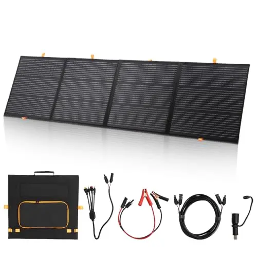 WODHMIEY 100W/200W Faltbares Solarpanel, Hochleistungsfähiges Solarladegerät für Outdoor-Nutzung