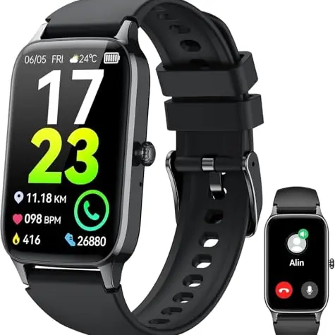 Soudorv Smartwatch für Herren & Damen, 1,57" HD Fitnessuhr mit Telefonfunktion, Wasserdicht, Activity Tracker mit Schlafmonitor & Schrittzähler