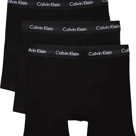 Calvin Klein Herren Boxershorts 3er Pack, Schwarz, Größe M