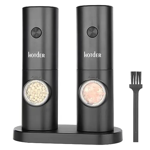Elektrische Salz- und Pfeffermühlen im 2er Set mit LED-Licht, für Küche und BBQ