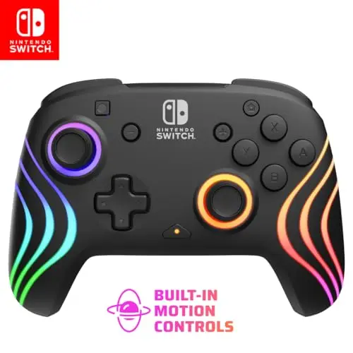 Nintendo Switch Afterglow Wave Wireless Controller Schwarz