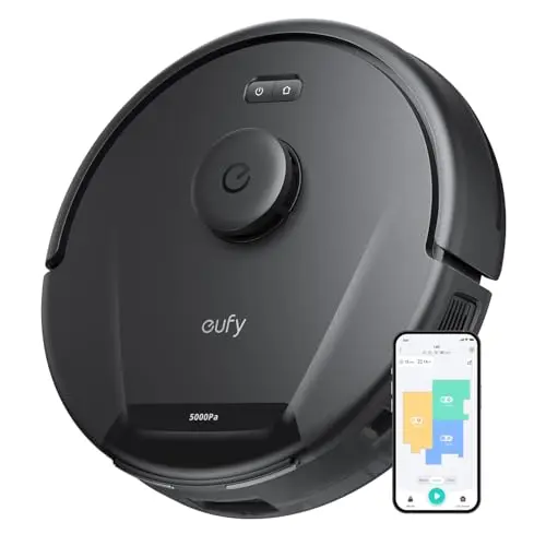 eufy L60 Saugroboter, 5.000Pa Saugkraft, iPath Laser-Navigation, ideal für Teppiche und Hartböden