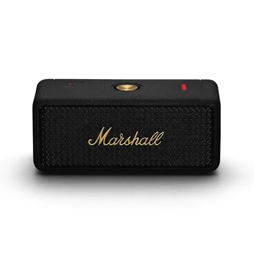 Marshall Emberton II Bluetooth Lautsprecher - Tragbar, Kabellos, Wasserabweisend - Schwarz / Messing