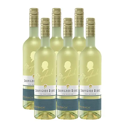 Maybach Sauvignon Blanc Feinherb, Qualitätswein, 6 x 0,75 l