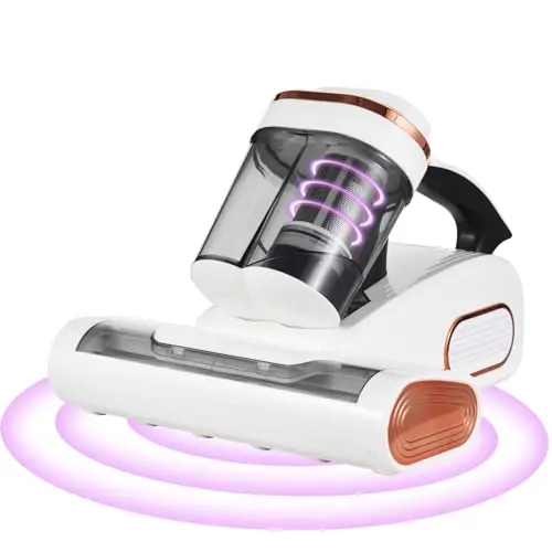 Irishom Kabelloser Staubsauger für Bett und Matratzen mit HEPA-Filter und LED Display