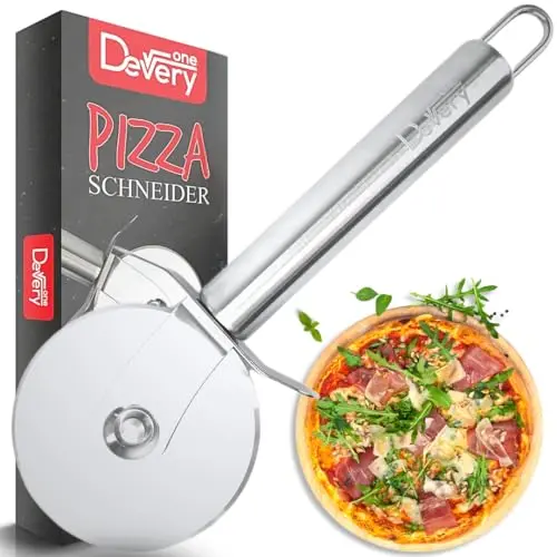 Deutscher Pizzaschneider, rostfrei, spülmaschinenfest & leicht zu reinigen