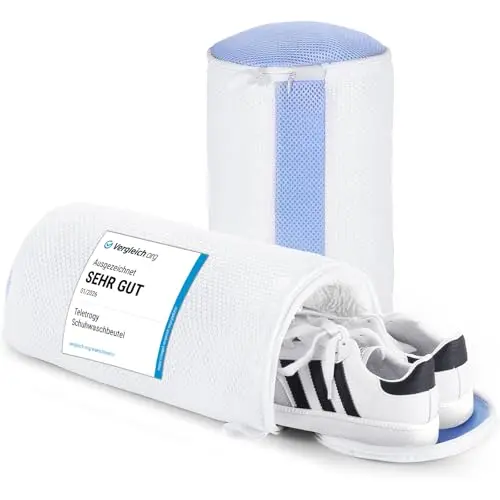 Teletrogy 2er Schuhwaschbeutel, wiederverwendbar, für Waschmaschine, für Schuhe bis EU46