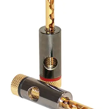 Dynavox Bananenstecker Gold - 2x rot, 2x schwarz für bis 6mm²