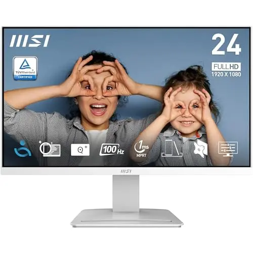 MSI PRO MP2412WDE 23,8 Zoll Full HD Business Monitor, 100Hz, Rahmenloses Design