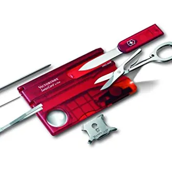 Victorinox Swiss Card Lite Multitool, 13 Funktionen, Taschenmesser mit Spitzklinge und Schere
