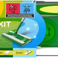 Swiffer Bodenwischer Kombi-Set: 1 Wischer, 8 Trockentücher, 3 Feuchttücher, 1 Griff & 1 Staubtuch