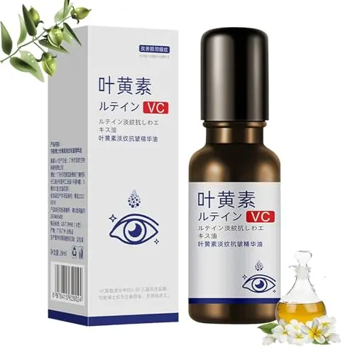 Lutein Augenöl - Straffendes Anti-Aging Serum gegen Falten, Tränensäcke und Augenringe (20ml)