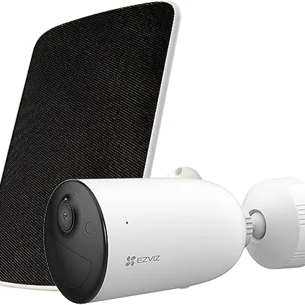 EZVIZ 3MP Akku Überwachungskamera mit WLAN, Außenkamera mit Farbnachtsicht und 2-Wege-Audio inkl. Solarpanel