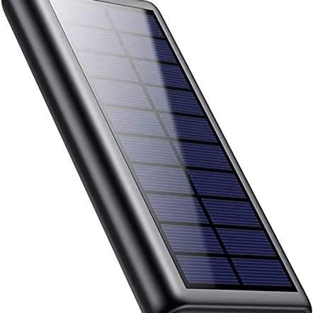 Solar Powerbank 26800mAh mit USB-C, 15W Schnellladung, tragbar, mit 3 Ausgängen – kompatibel mit iPhone, Huawei, Samsung