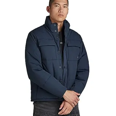 G-Star RAW Herren Foundation Padded Jacke, Blau, XXL