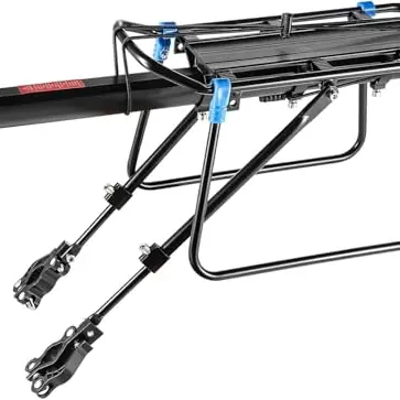 ARATERVIO Fahrrad Gepäckträger hinten für 26-29 Zoll, mit Schnellspanner, stabiler Stahl, max. 20kg, Blau