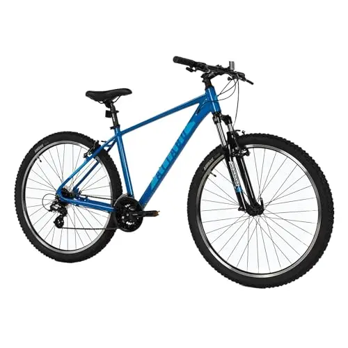 ATTABO Herren Fahrrad Alpe 1.0 Blau Mountainbike 29" mit Zubehör und verstellbarem Sattel