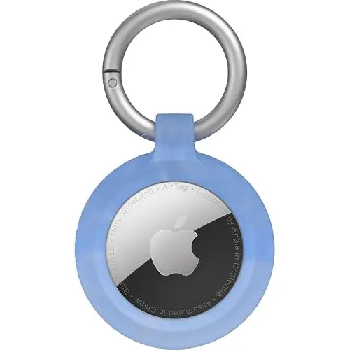 OtterBox AirTag Holder, robuste Schutzhülle für Apple AirTags mit zwei Karabinern, Berries N Cream