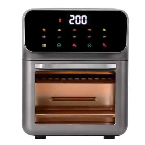 Panana Mini Backofen 12L - 10-in-1 Pizzaofen mit Antihaftbeschichtung, 1500W