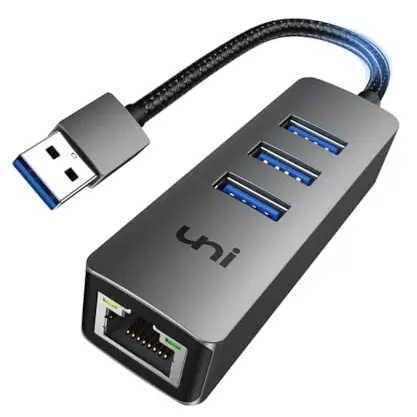 USB Ethernet Adapter 1000Mbps - Aluminium Netzwerkadapter für Windows, MacBook, iMac & Chromebook