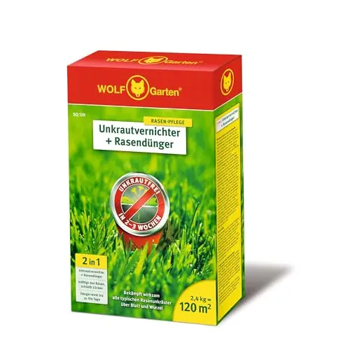 WOLF-Garten 2-in-1: Unkrautvernichter & Rasendünger SQ 120 für 120 m²