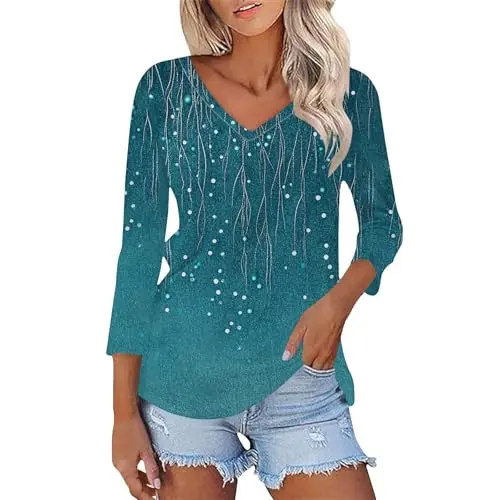 JUZILO Damen T-Shirt Set - Elegantes Langarmshirt mit Rollkragen für den Sommer