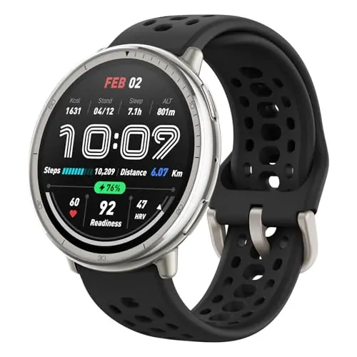 Amazfit Active 2 Smartwatch 44mm - Fitness-Tracker, 10 Tage Akku, Schlafüberwachung, wasserabweisend, für Android & iPhone