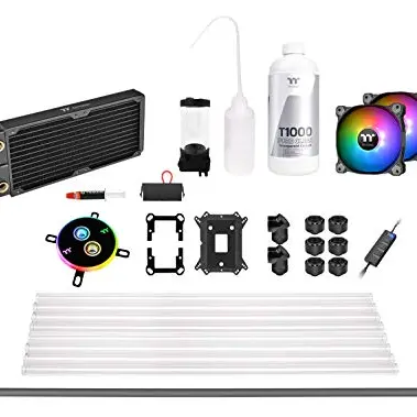Thermaltake Pacific C240 Hard Tube Kit | Wasserkühlung | 2x 120mm Lüfter | Schwarz