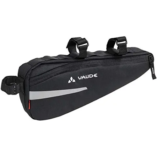 VAUDE Cruiser Bag - Fahrrad Rahmentasche mit Klett-Befestigung, Schwarz
