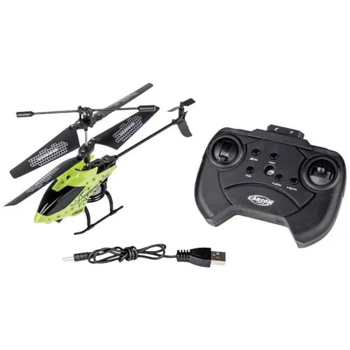 Carson 500507182 Starter Tyrann 230 IR 2Ch RTF grün – Hubschrauber, für Einsteiger, RC Heli, ferngesteuertes Spielzeug