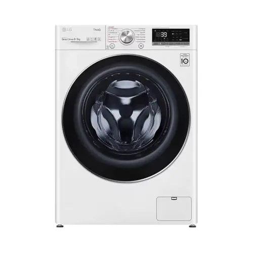 LG Waschtrockner V7WD96H1A – 9 kg Waschen, 6 kg Trocknen, 1400 U/Min, Steam, TurboWash, Wi-Fi, Weiß