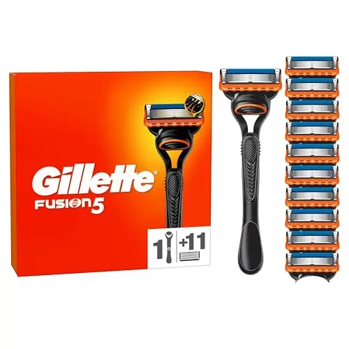 Gillette Fusion5 Rasierer für Männer mit 11 Ersatzklingen für eine gründliche, sanfte Rasur