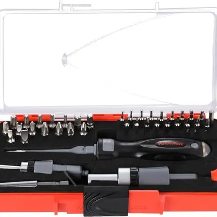 ValueMax Feinmechaniker Schraubendreher Set mit 35 Bits für Uhrmacher und elektronische Geräte