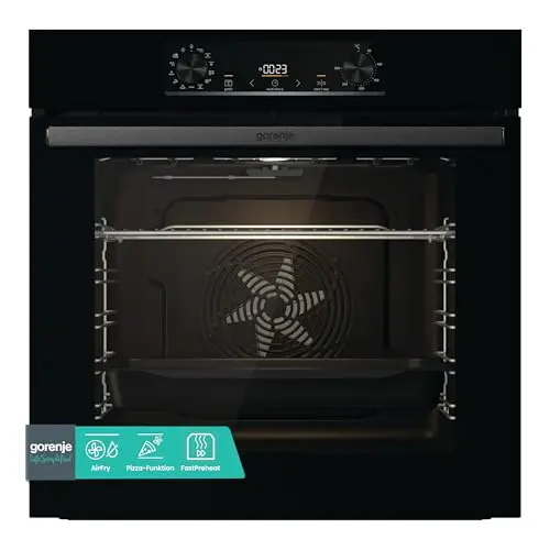 Gorenje OptiBake BOS6737 Einbau-Backofen, 77L, Schwarz