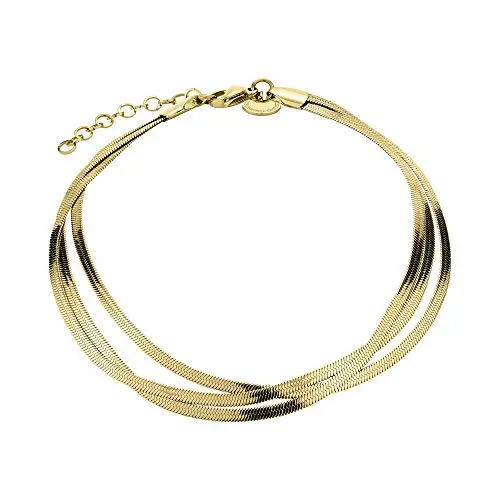 Liebeskind Berlin goldene Fußkette aus Edelstahl
