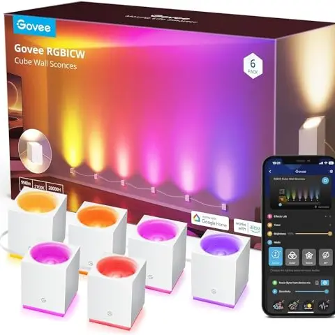 Govee RGBIC LED Wandleuchte - Dimmbar, Musik-Sync, Alexa-kompatibel für Wohnzimmer & Party Deko