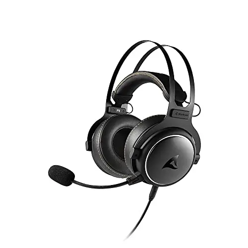 Sharkoon Skiller SGH50 Gaming Headset mit Hi-Res Audio, Schwarz, Ohrumschließend