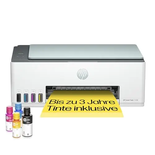 HP Smart Tank 5108 3-in-1 Multifunktionsdrucker – 3 Jahre Tinte und Garantie, WLAN, mobiles Drucken