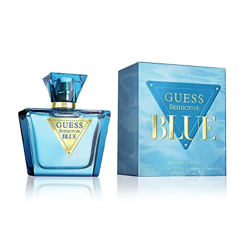 GUESS Seductive Blue Eau de Toilette für Damen, Blumig-Fruchtiger Duft, 75 ml