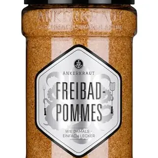 Ankerkraut Freibad Pommes Mischung 320 g im Streuer für Pommes Frites, Gewürzsalz, ideal für zu Hause