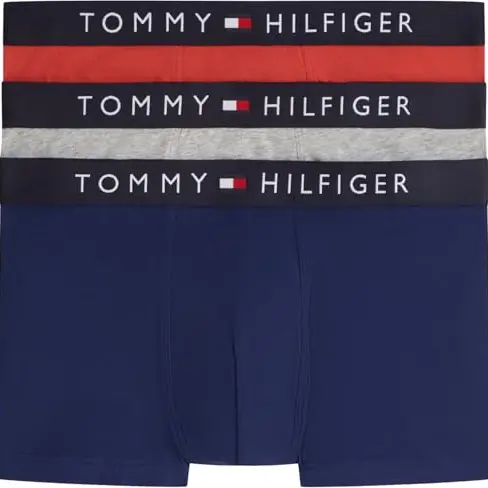 Tommy Hilfiger Herren Boxershorts 3er-Pack Grau