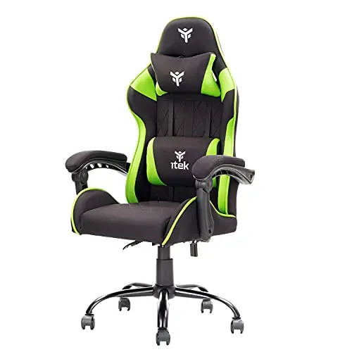 iTek Rhombus FF10 Gaming Chair, Schwarz-Grün