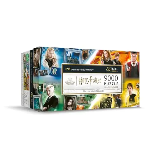 Trefl Prime Harry Potter Puzzle: Hogwarts Häuser, 9000 Teile, Großes Spiel, Umweltfreundlich, Für Erwachsene & Kinder ab 12