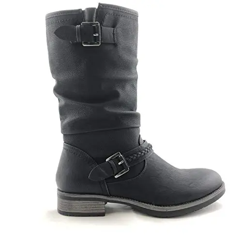 Rieker Damen Mode-Stiefel, Schwarz, Größe 36