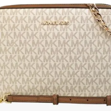 Michael Kors East West Jet Set Umhängetasche, Vanille, Medium