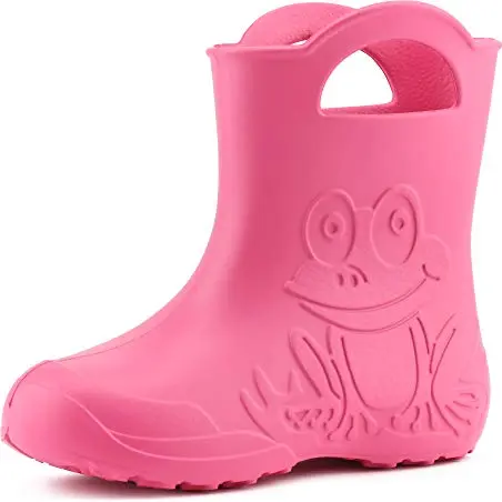 Ladeheid Eva Kinder Gummistiefel - Bequeme und wasserdichte Regenschuhe für Jungen und Mädchen