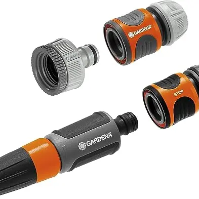 Gardena Anschluss-Set für 13 mm und 15 mm Schläuche mit Reinigungsspritze
