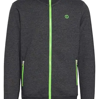 !Solid SDBennTrack Herren Sweatjacke mit Reißverschluss, Stehkragen und Taschen, Größe L, Farbe: Dunkelgrau